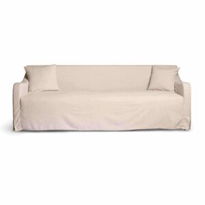 Rustic Slipcover Sofa – Washable Linen Design