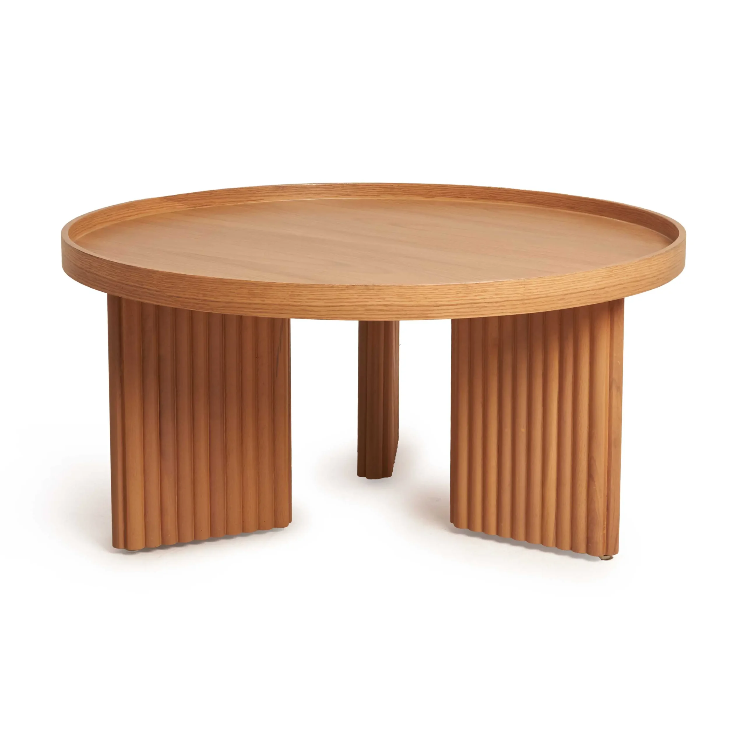 Arkan Round Coffee Table With Solid Beech Legs