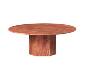 Travertino Coffee Table - Round Marble Design
