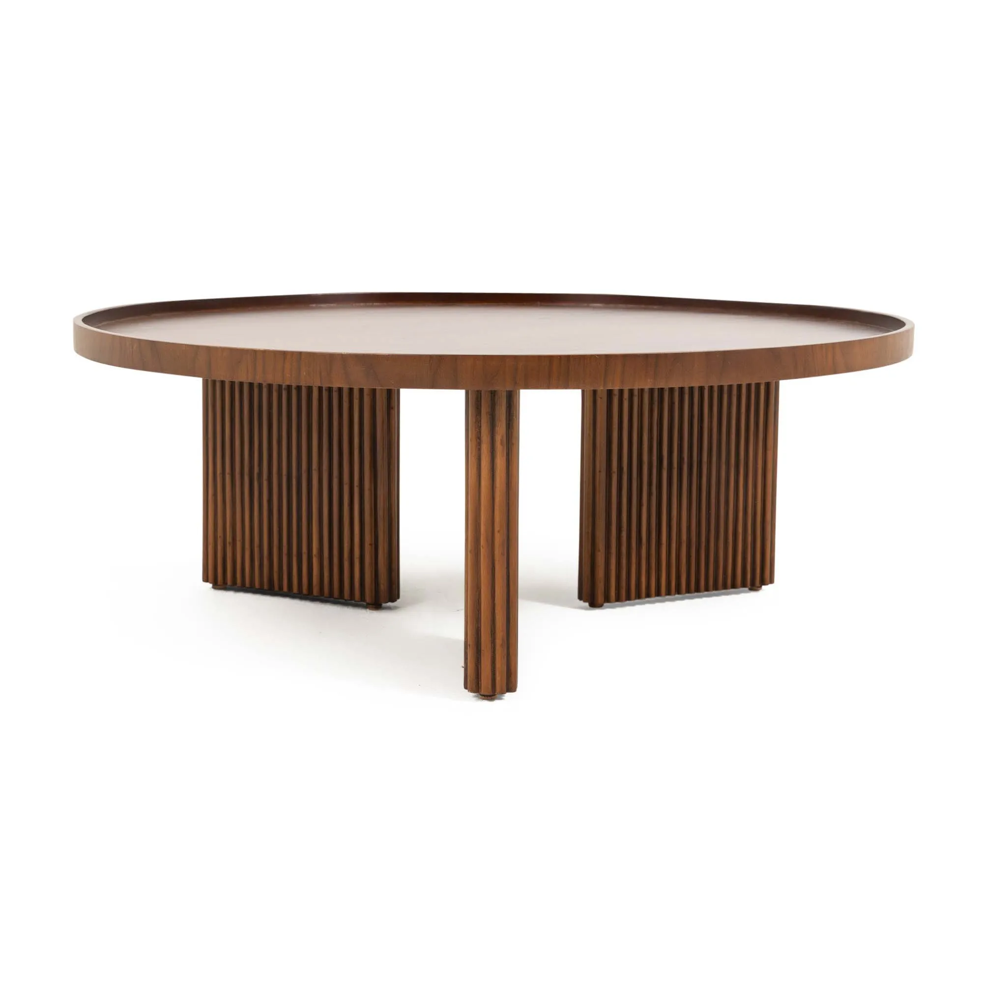 Arkan Round Coffee Table With Solid Beech Legs - Image 2
