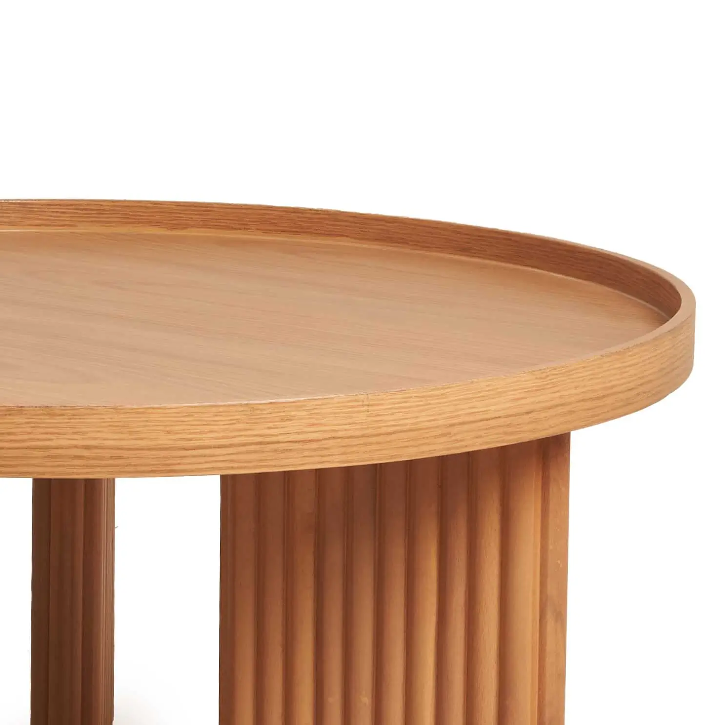 Arkan Round Coffee Table With Solid Beech Legs - Image 5