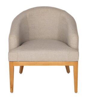 Duetto Upholstered Armchair With Counter Wood Frame